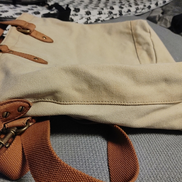 Canvas and Leather tote - Picture 6 of 9